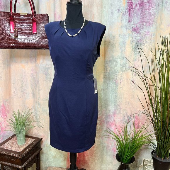 Jennifer Lopez Dresses & Skirts - NEW📌Jennifer Lopez Fitted Eclipse Style Blue Dress for many Occasions